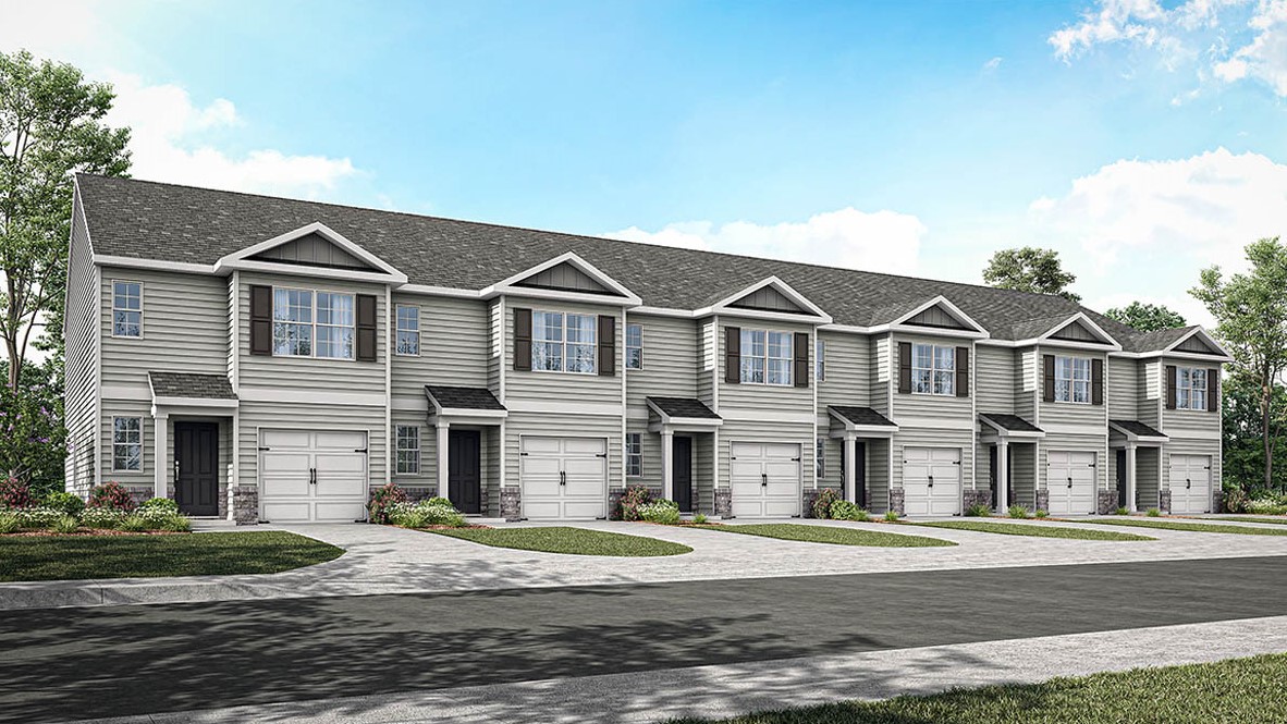 Exterior rendering of a pearson plan home