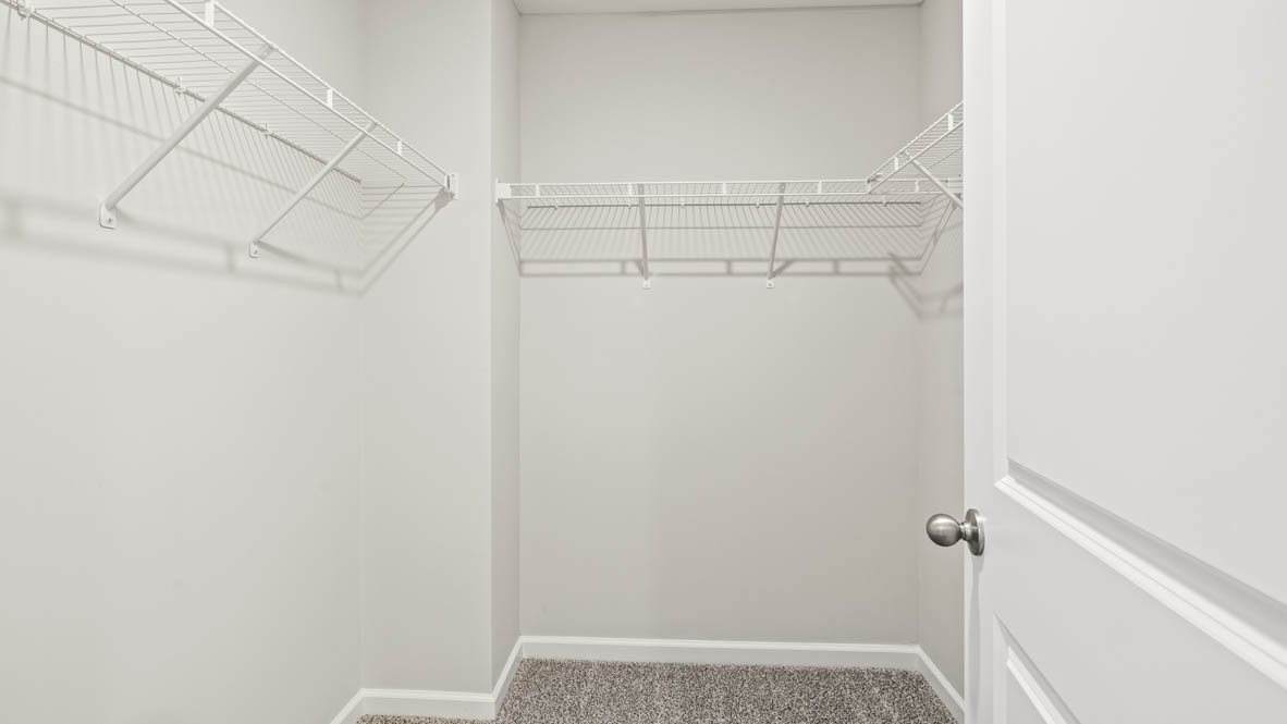 Inside of walk-in closet