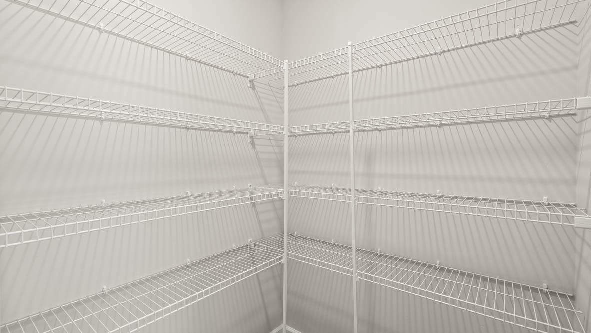 Interior of walk-in pantry