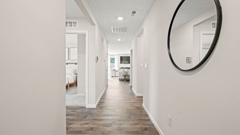 hallway and foyer