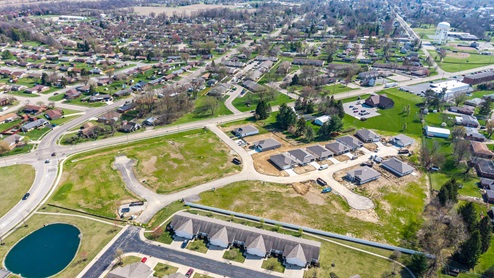 drone photos of community