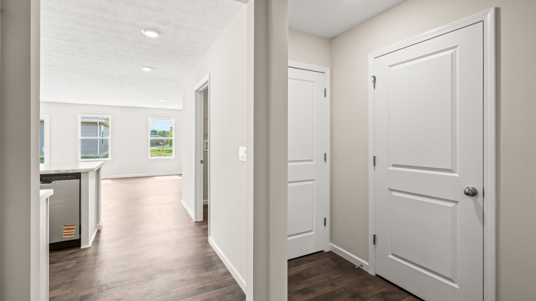 Hallway on the way to kitchen and living room.