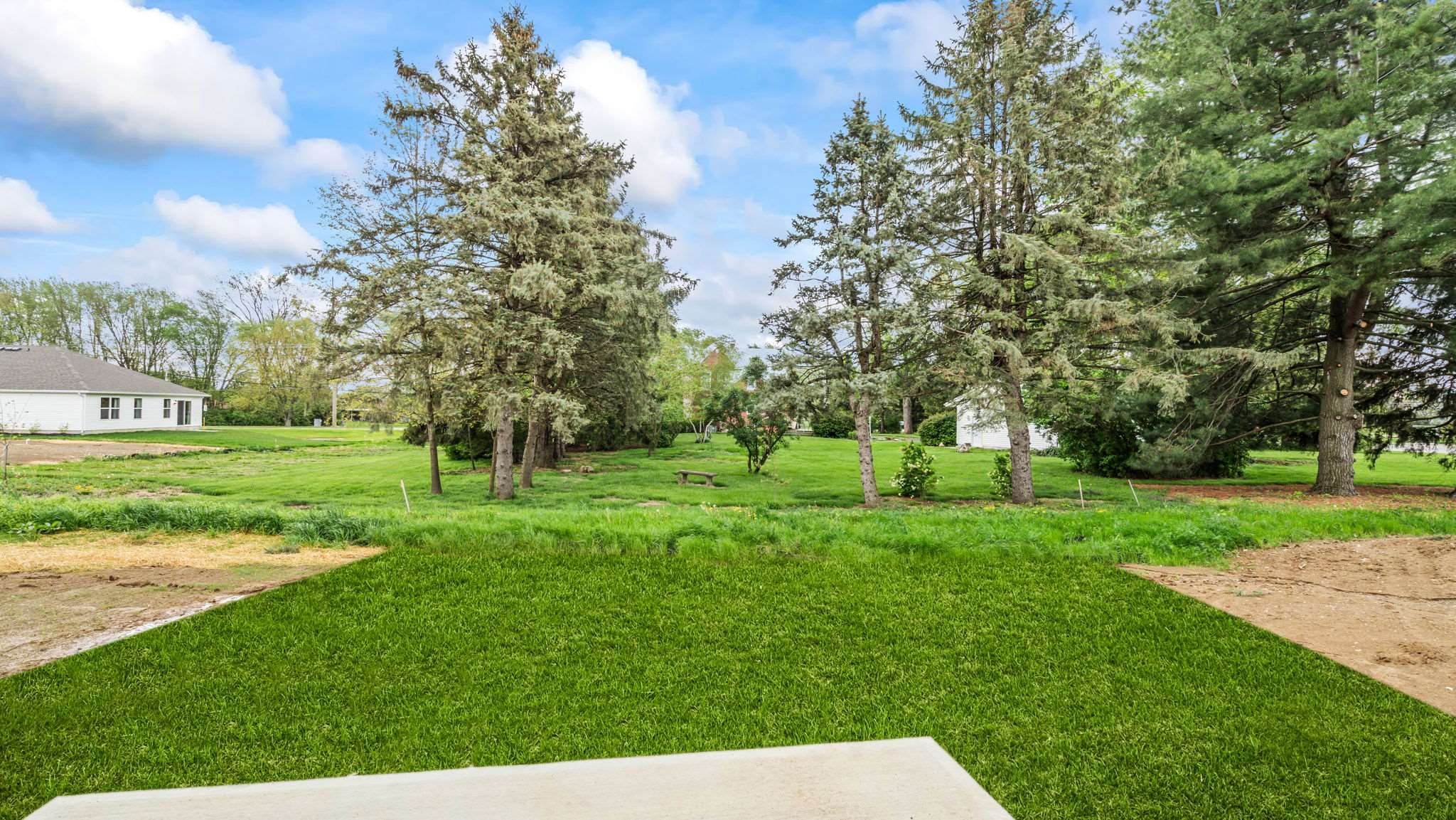 Rear exterior of home.