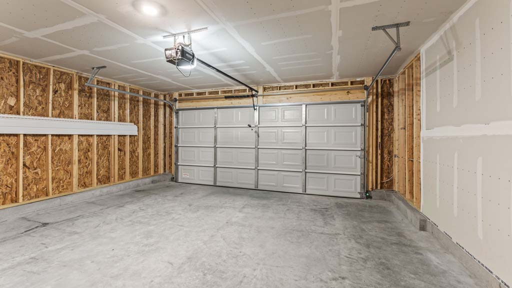 .Large two car garage.