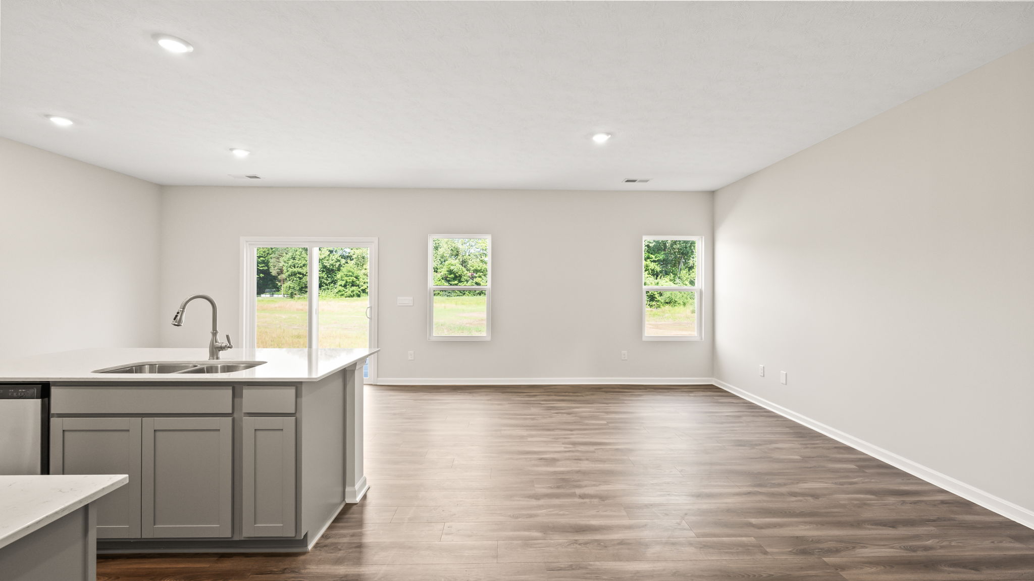 Living room area from the kitchen