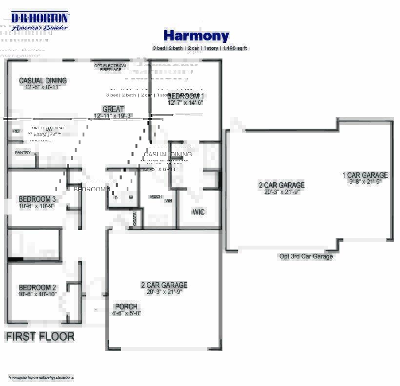 Harmony floorplan