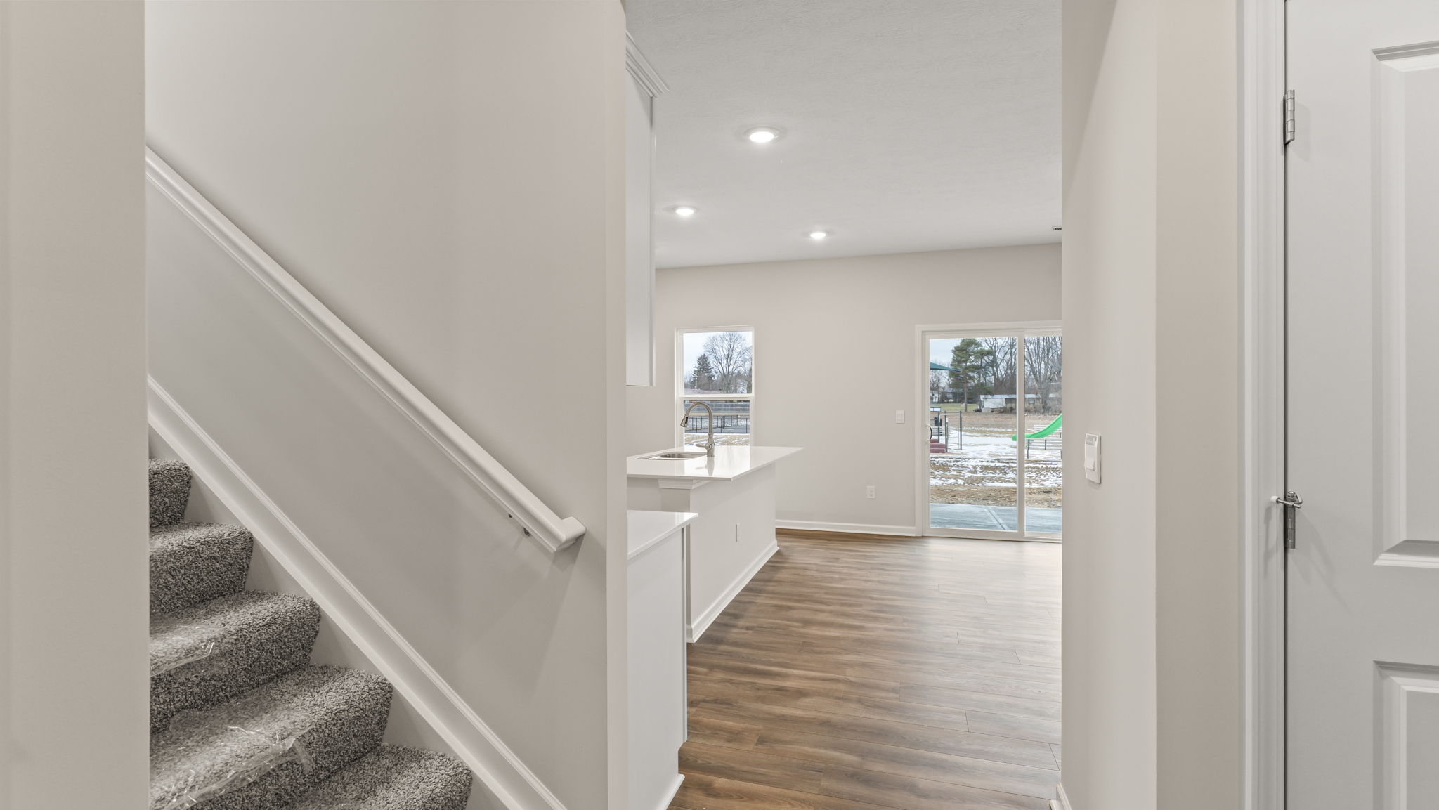 Stairs to second floor.