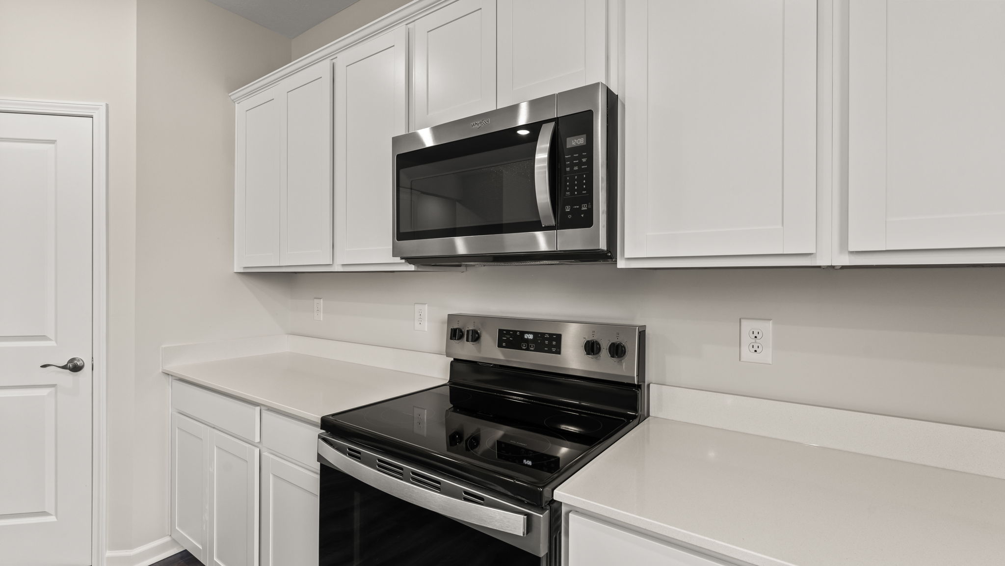 Closeup of oven range