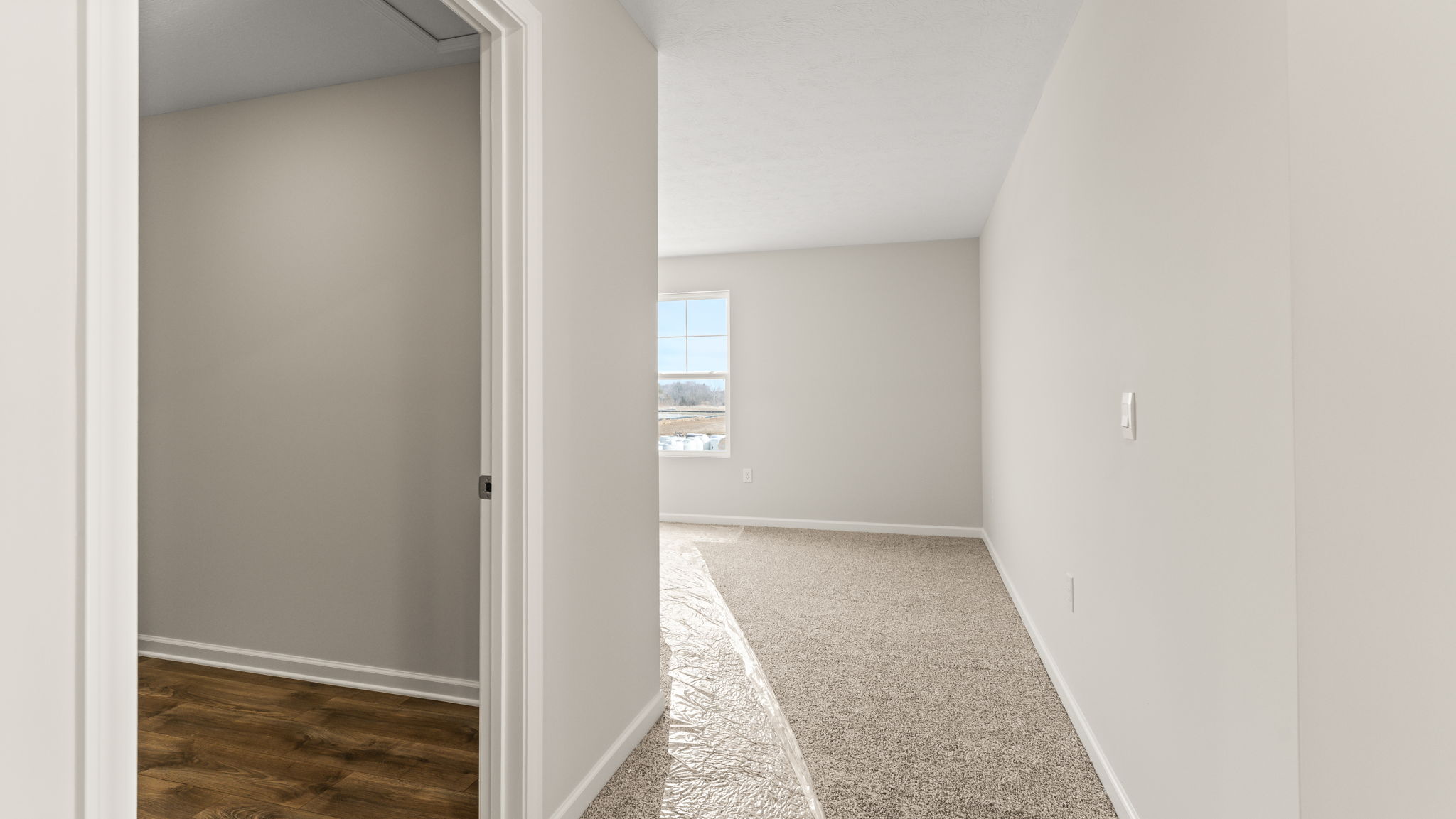 Hallway into loft/flex area