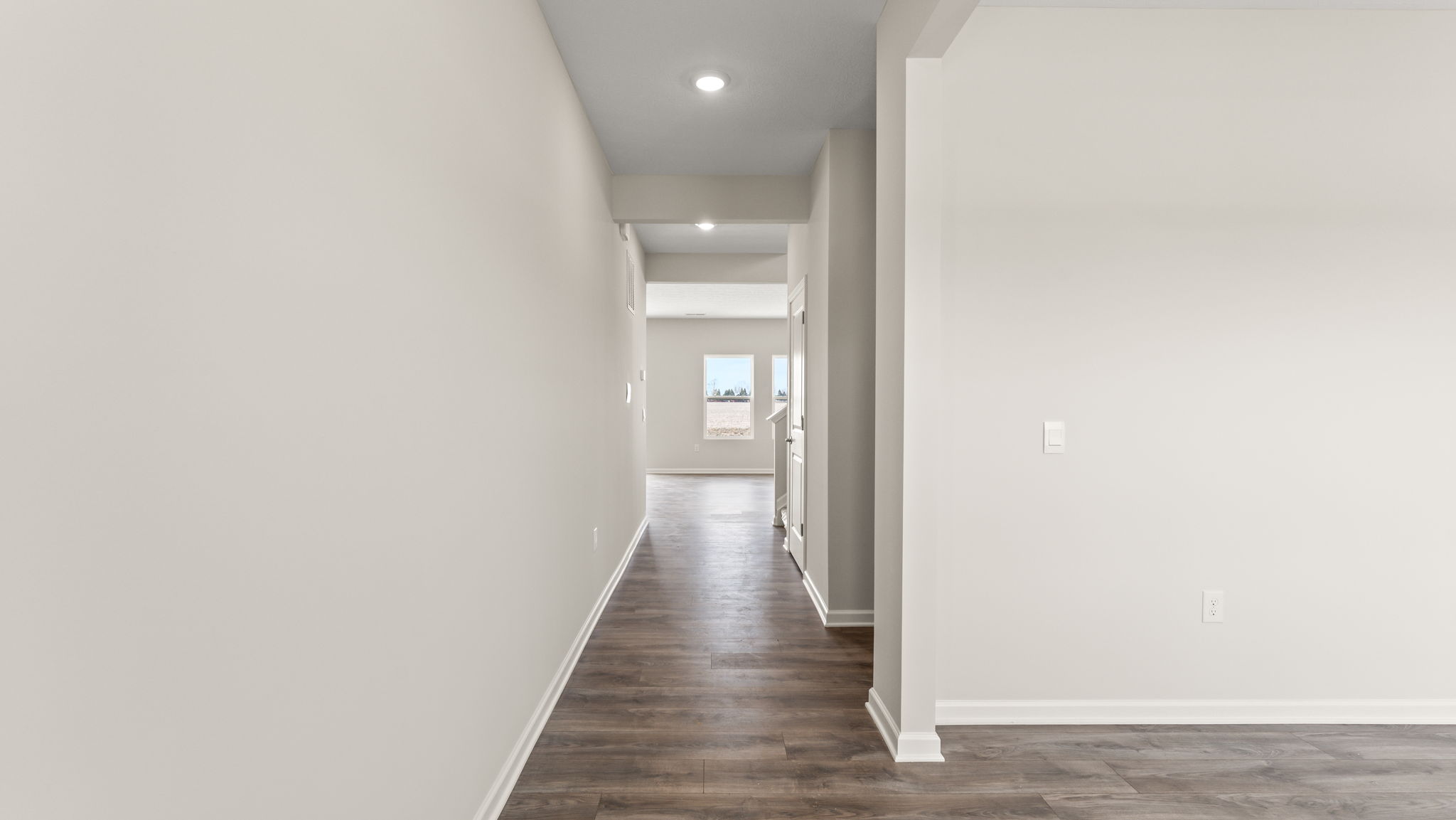 View of the hallway towards the kitchen