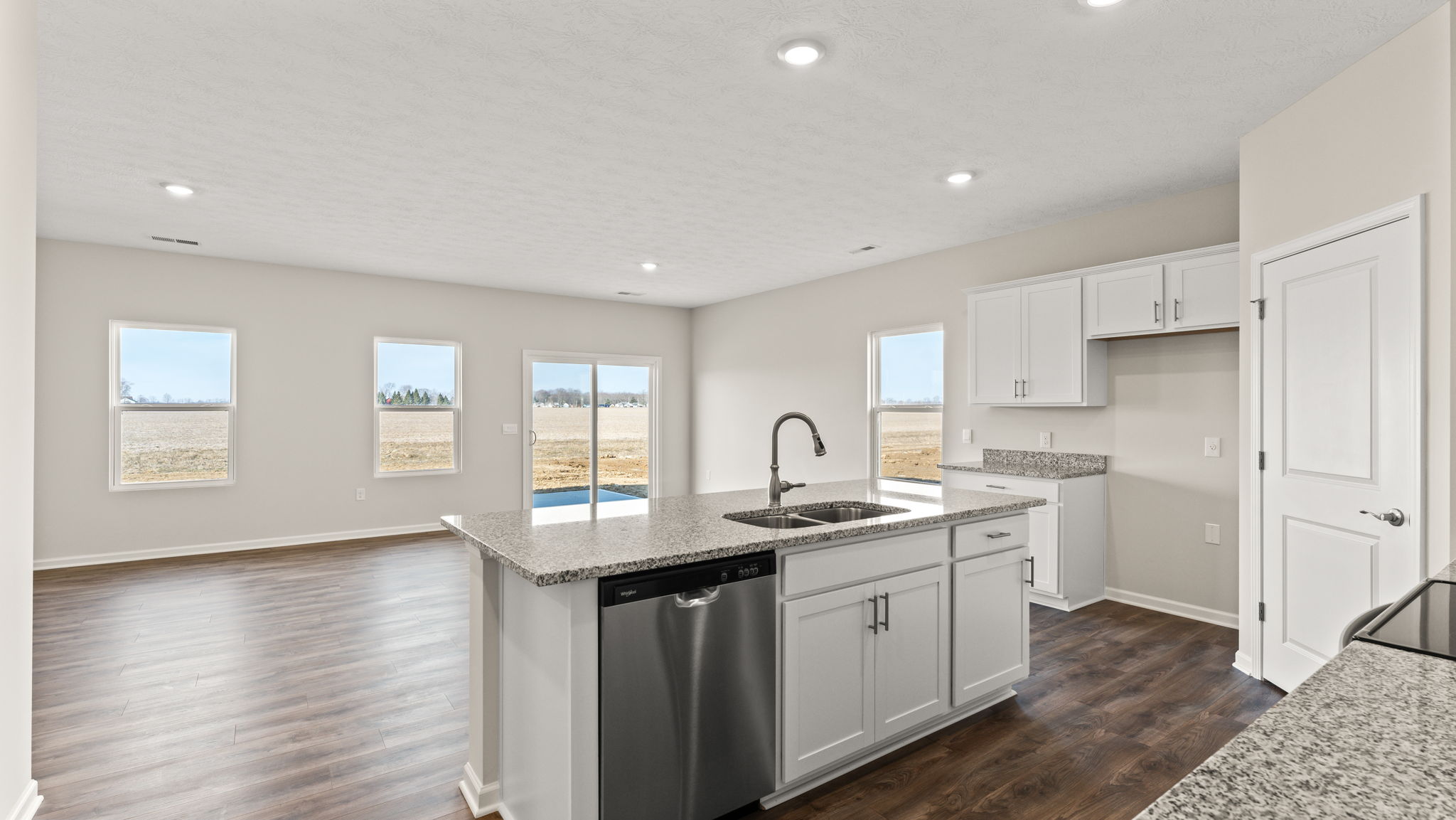 Kitchen from the counter perspective