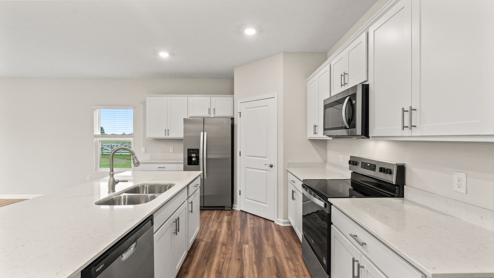 side view of kitchen