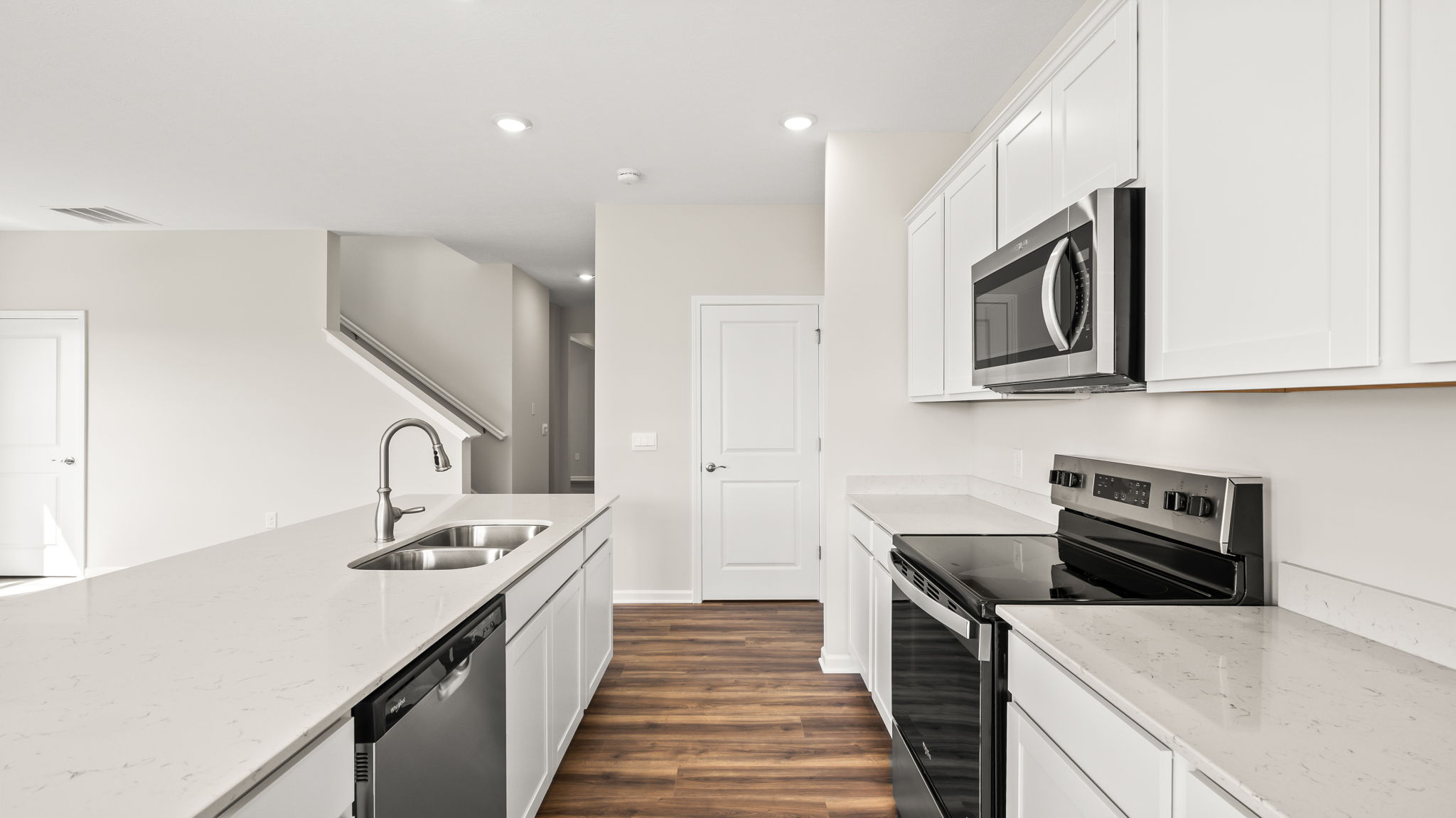 Side view of kitchen