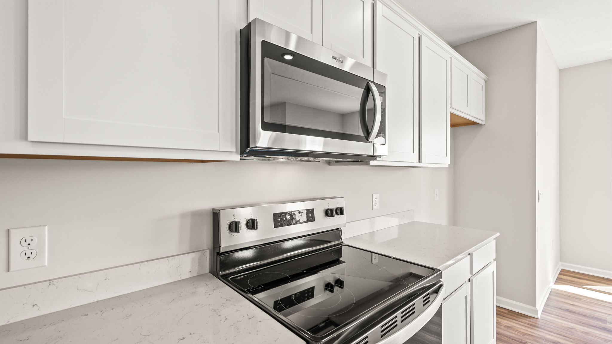 Closeup of oven range