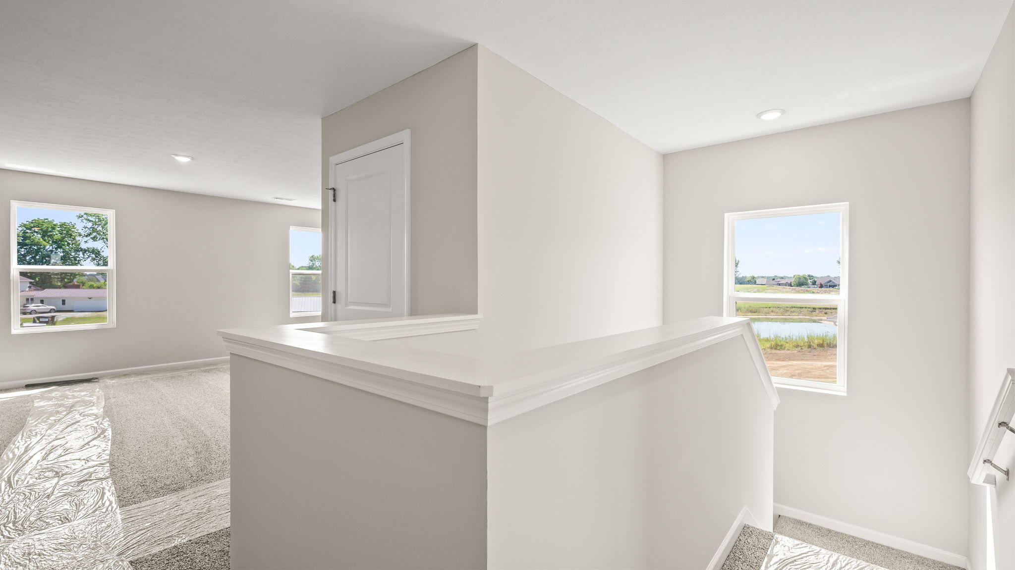 Upstairs landing with view of loft