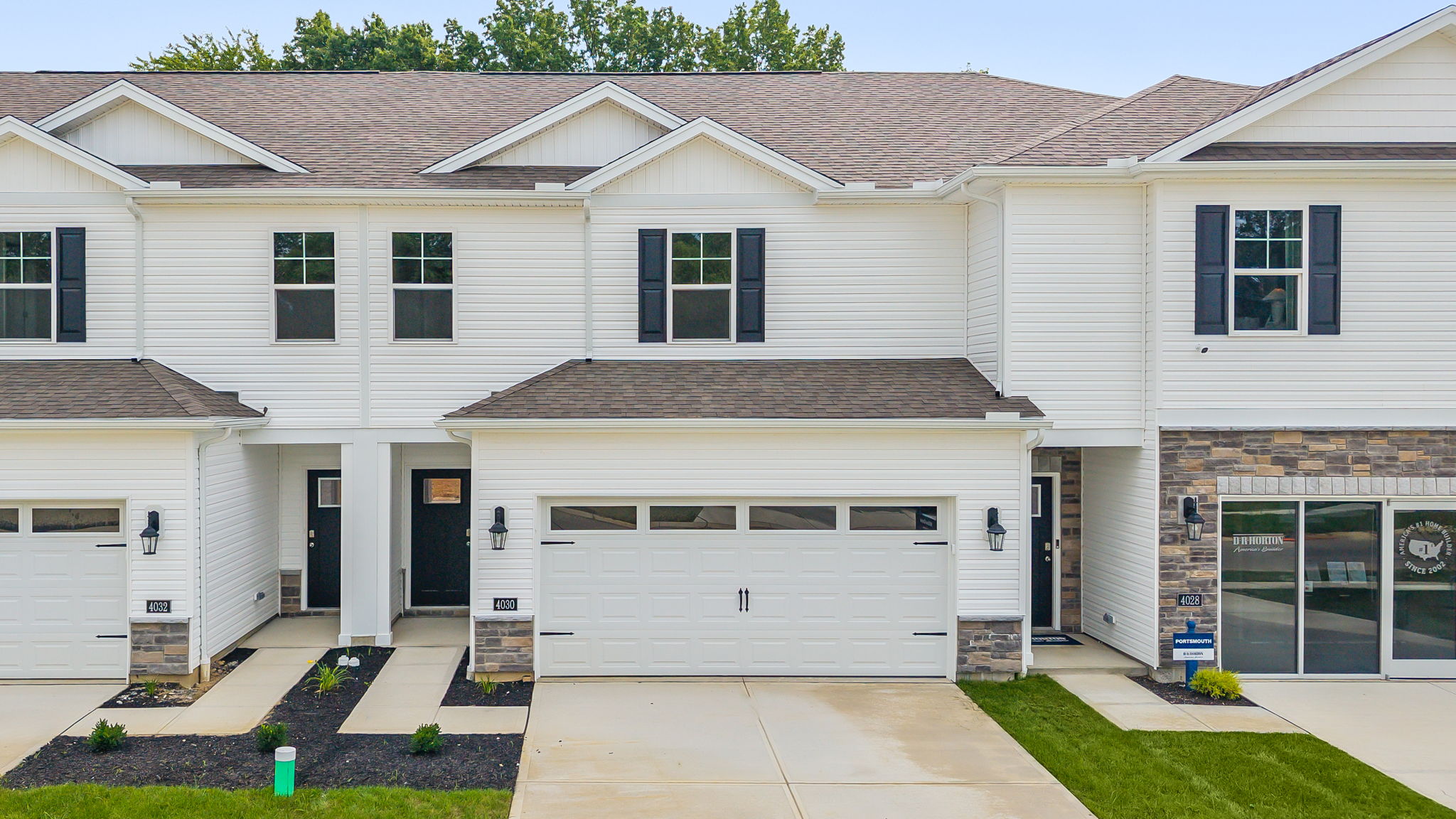 exterior of townhome