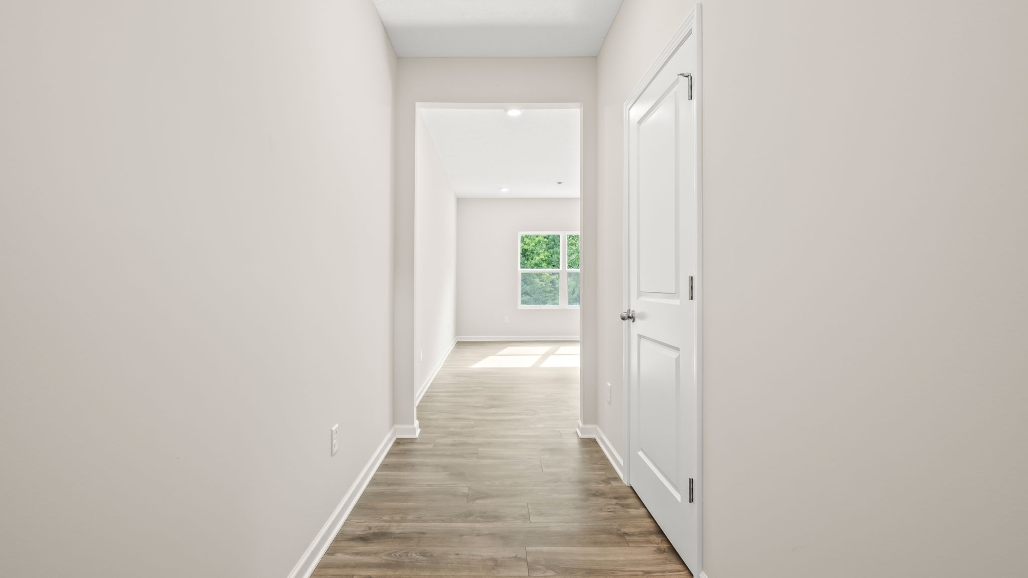 Hallway leading to great room