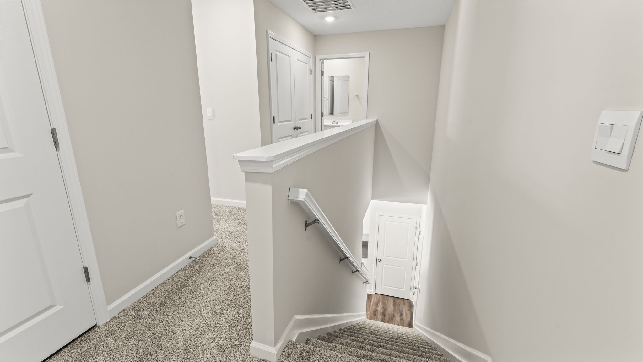 Upstairs foyer looking downstairs