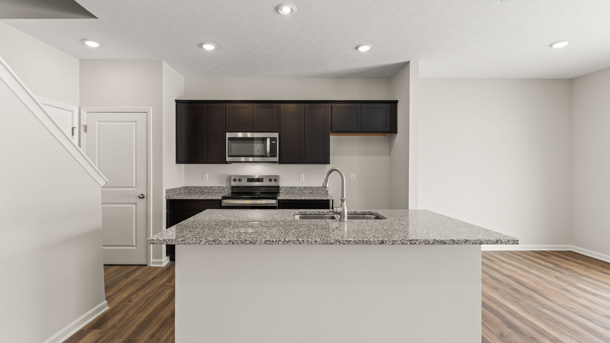 Full kitchen with island