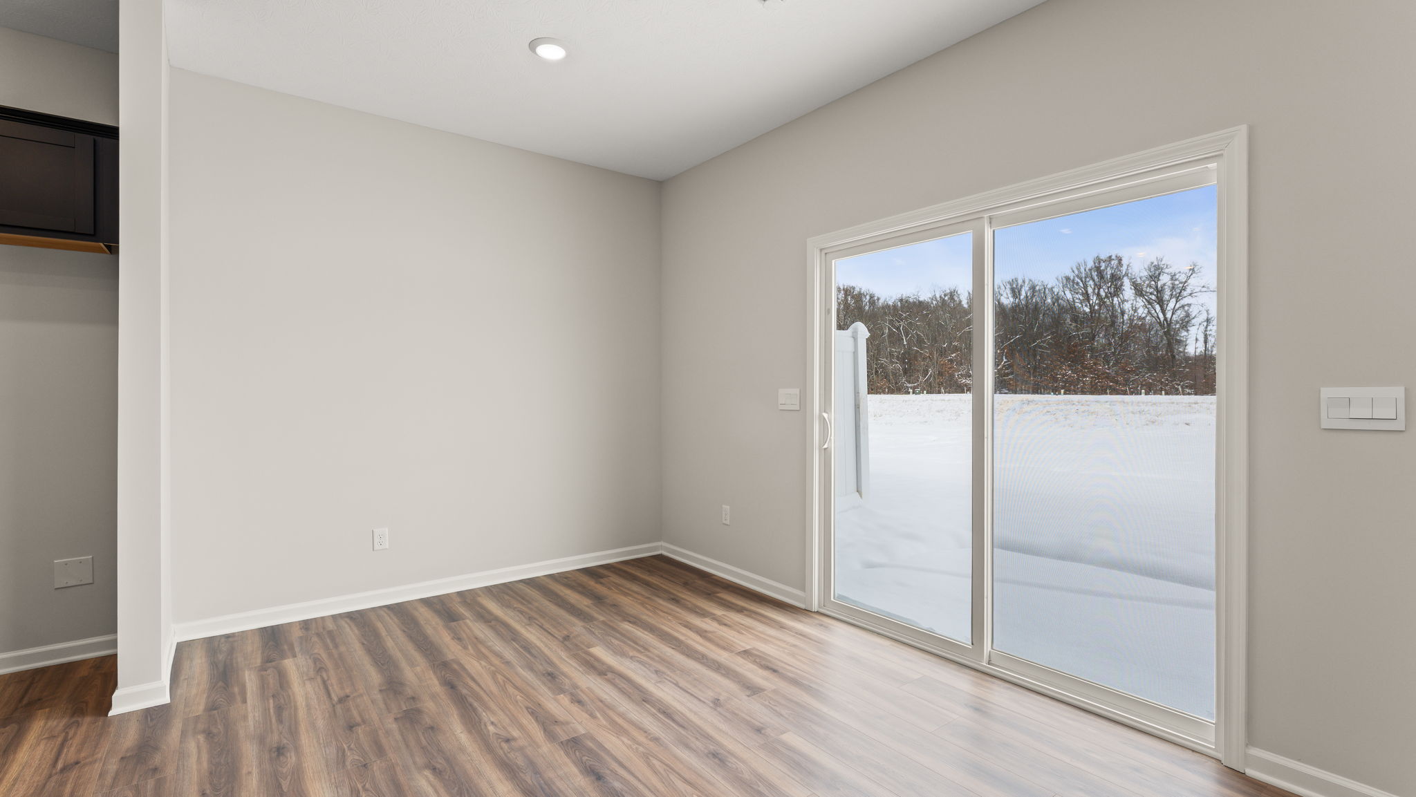 sliding door to patio