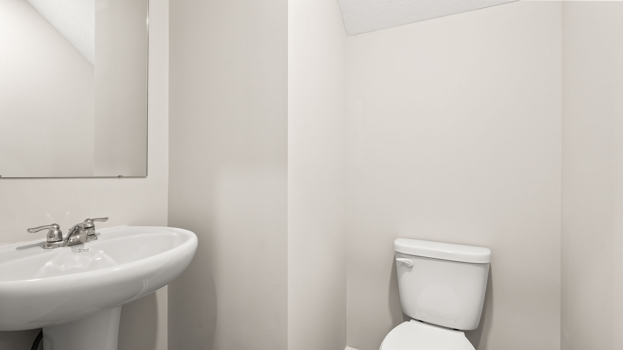 Powder room with toilet