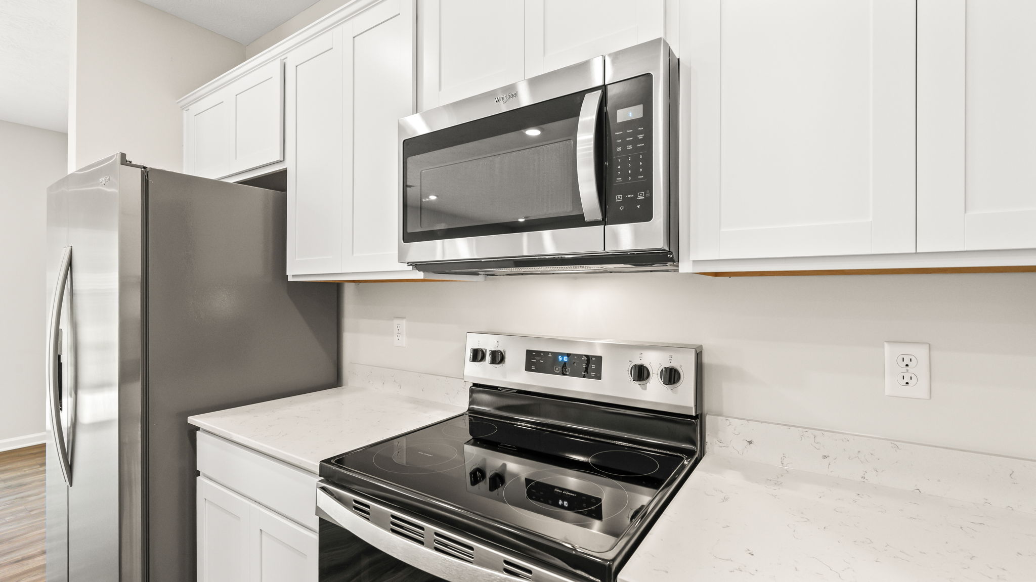 Closeup of oven range