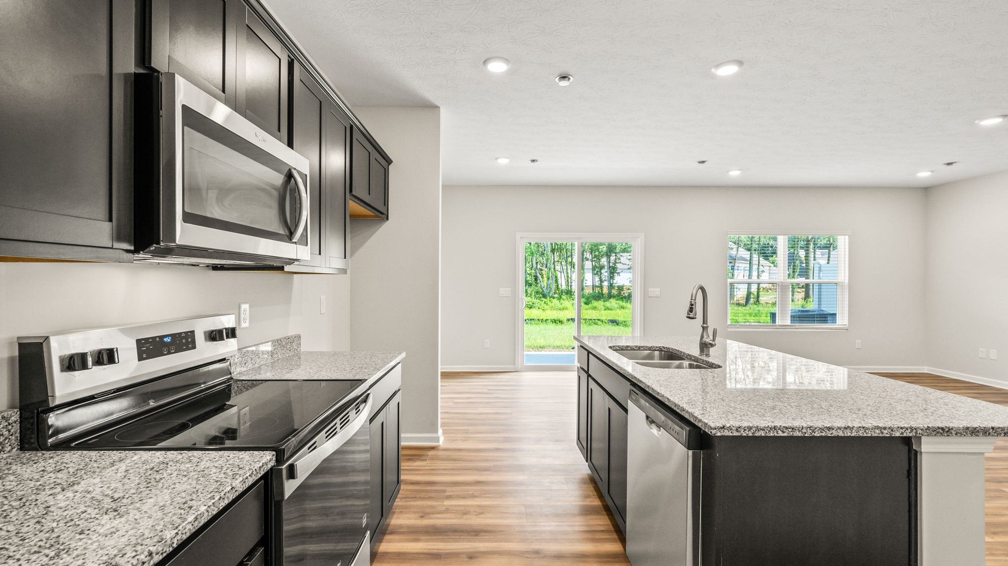 Side view of kitchen