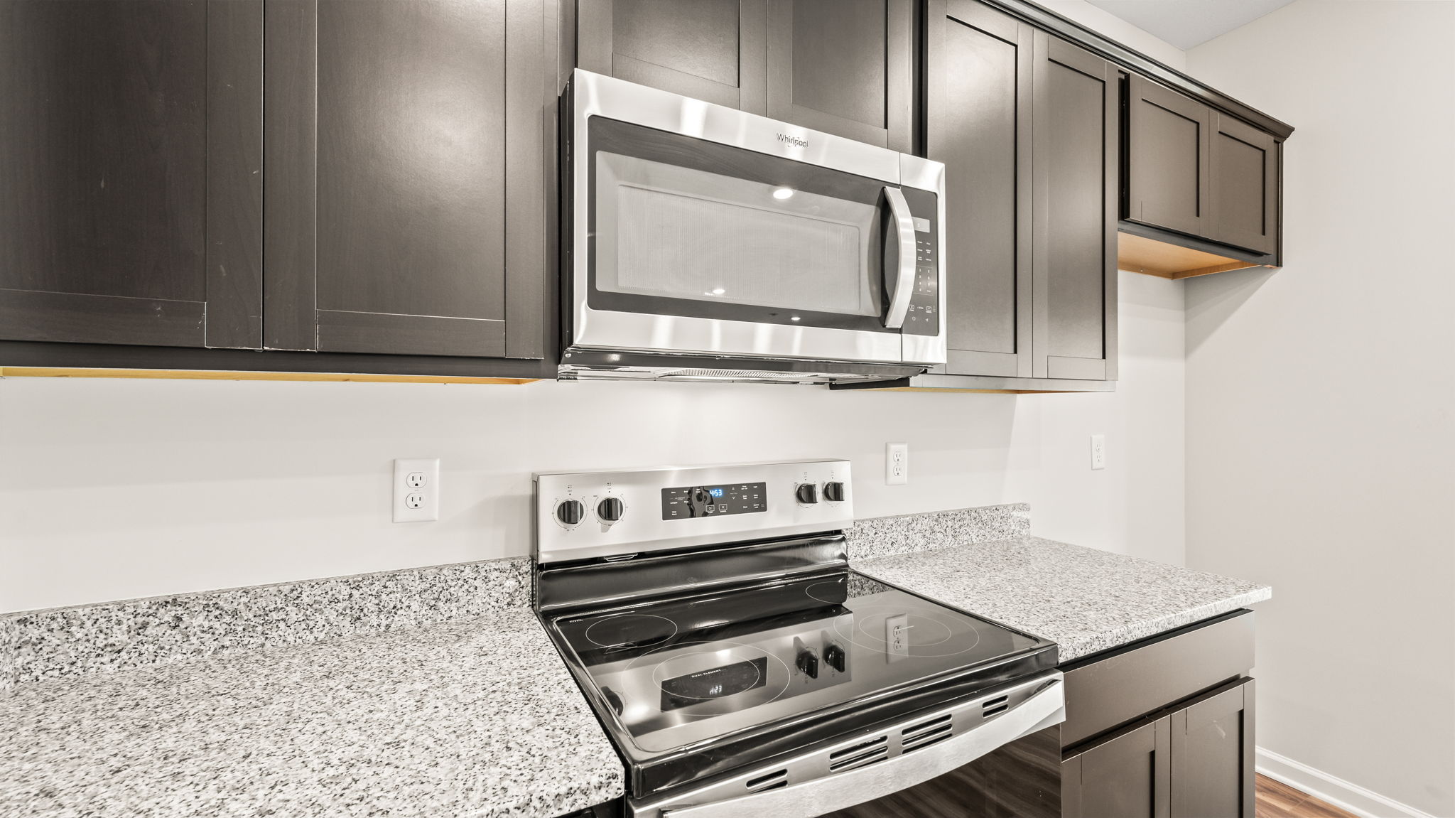 Closeup of kitchen oven range