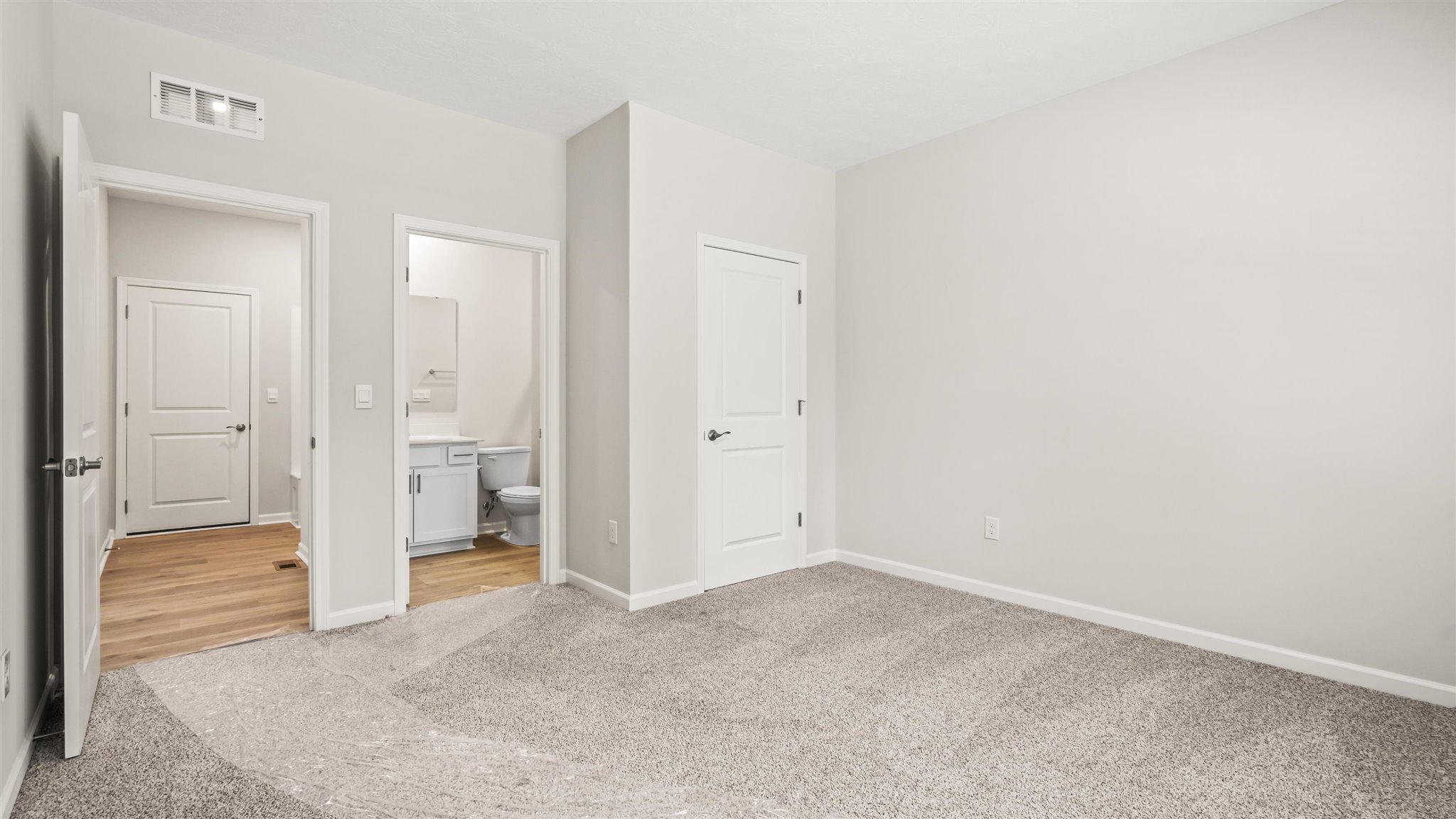 downstairs bedroom and bathroom