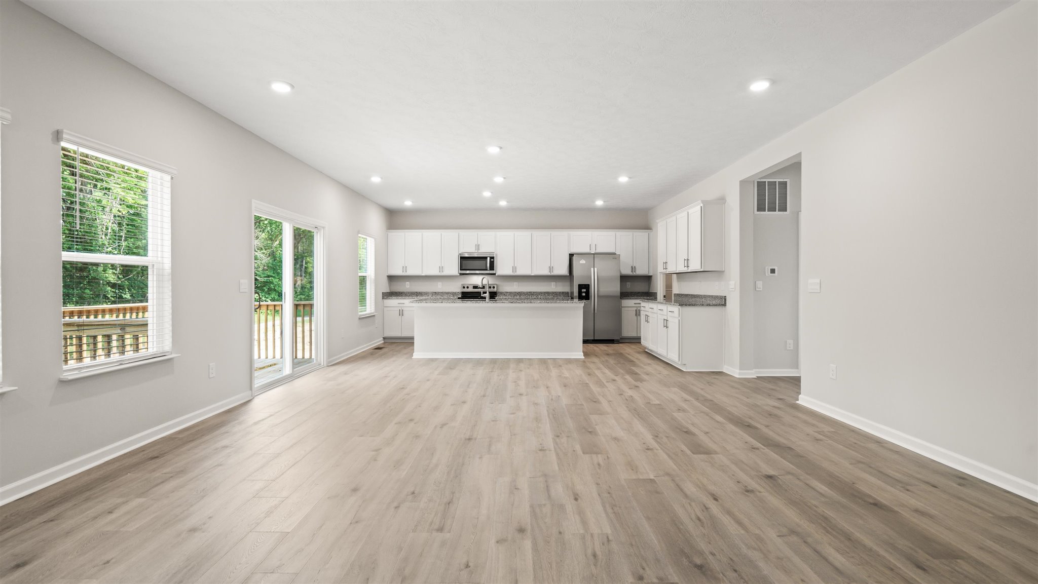 full great room and kitchen