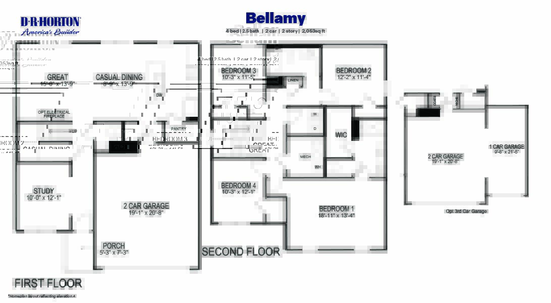 Bellamy floorplan blackline