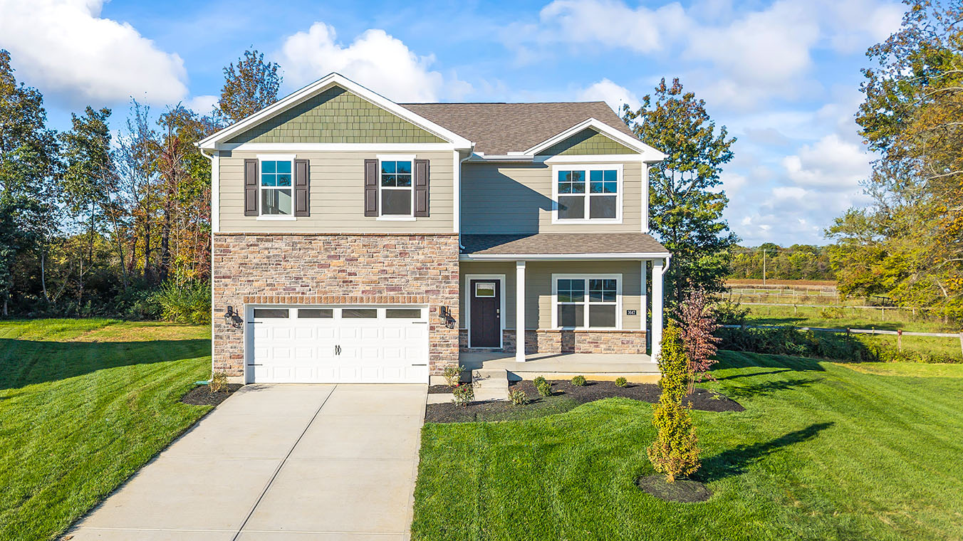 Exterior of a Henley plan home with D elevation