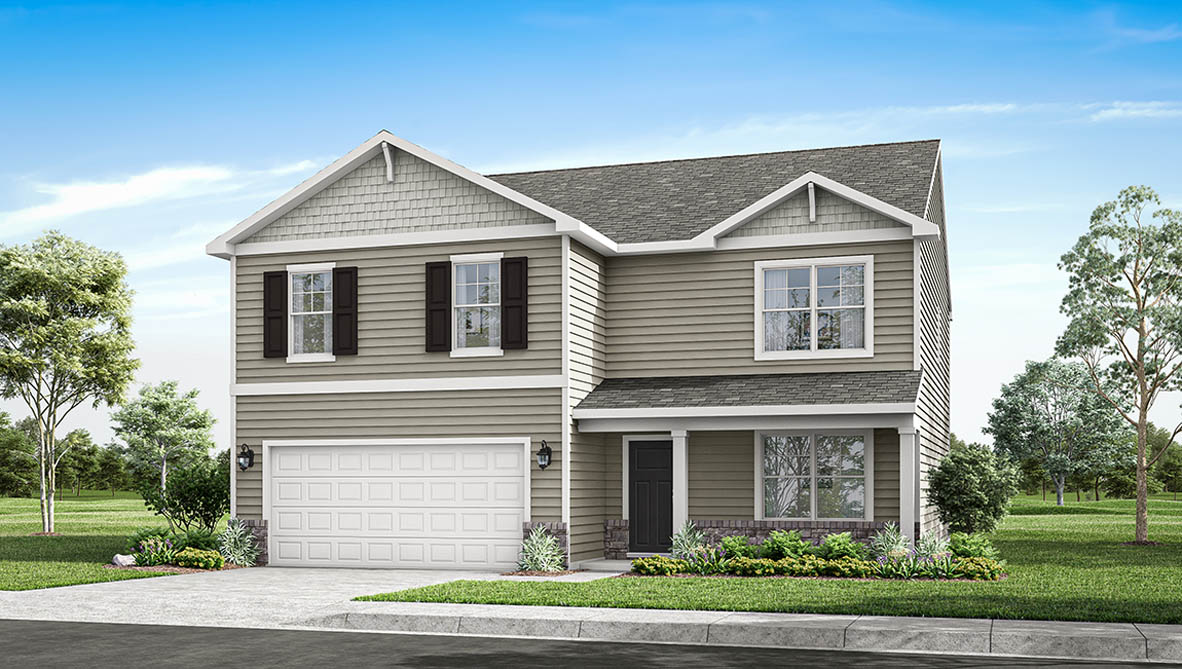 Exterior image of a henley plan home with elevation B