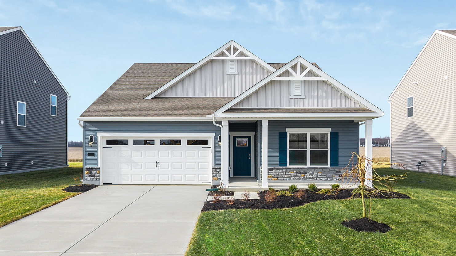 Exterior of a newcastle plan home