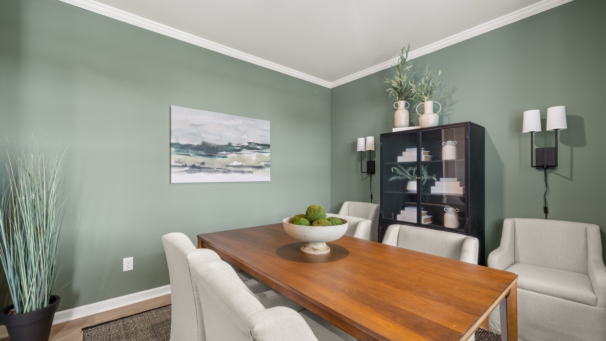 Closeup of dining table