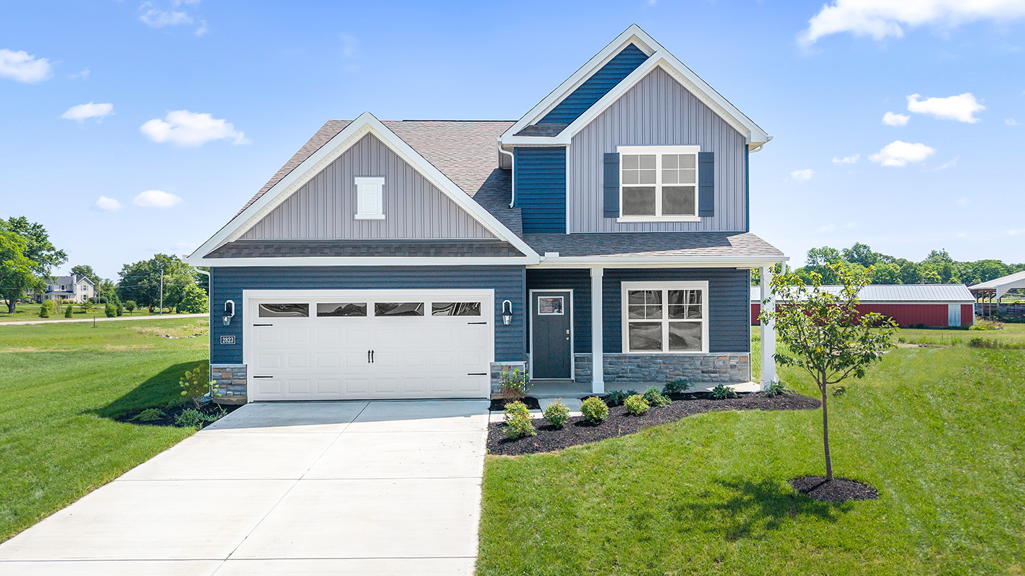 Exterior of a Salem plan home