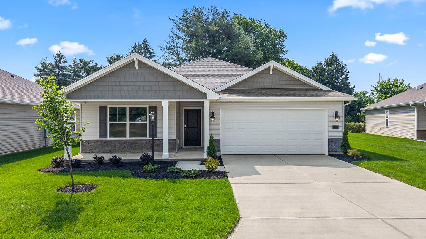 Exterior of a newcastle plan home