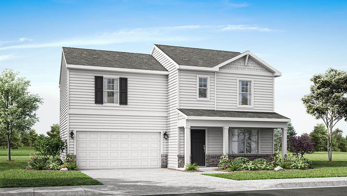 Fairton exterior rendering with B elevation