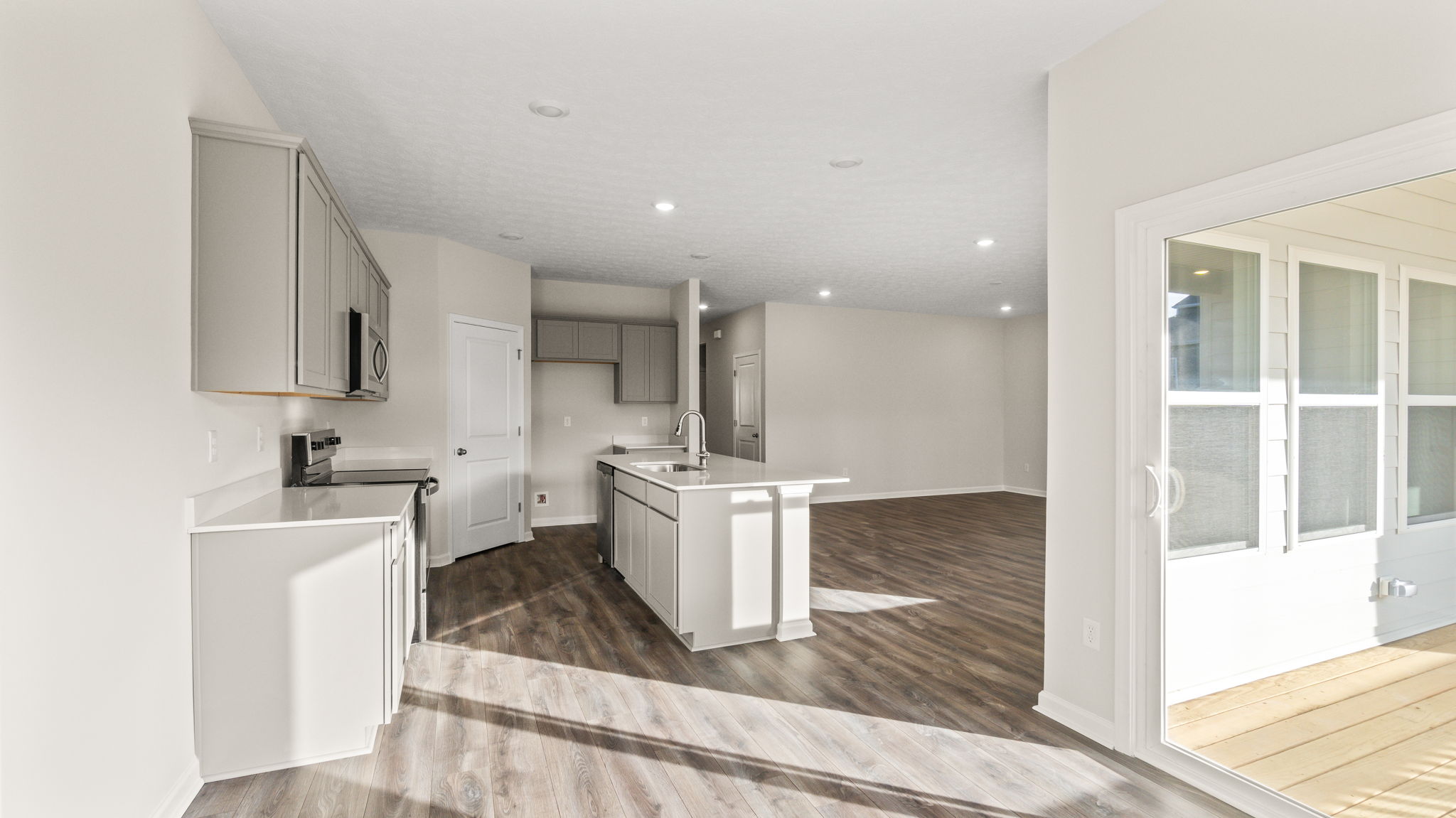 side view of kitchen