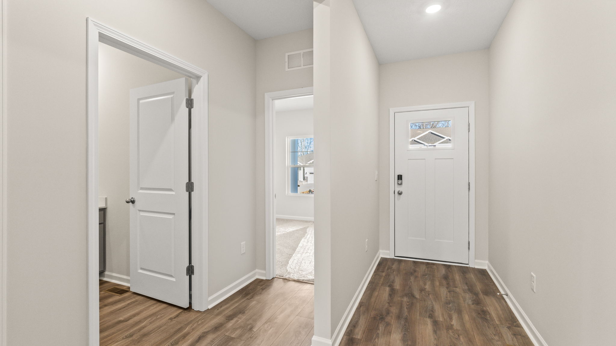 Hallway with front door