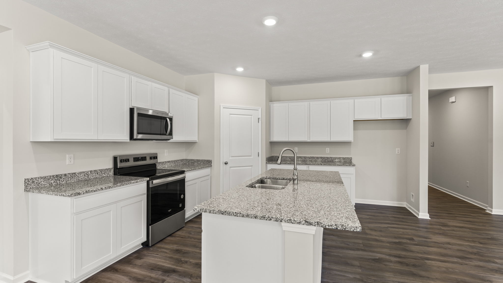 Side view of kitchen