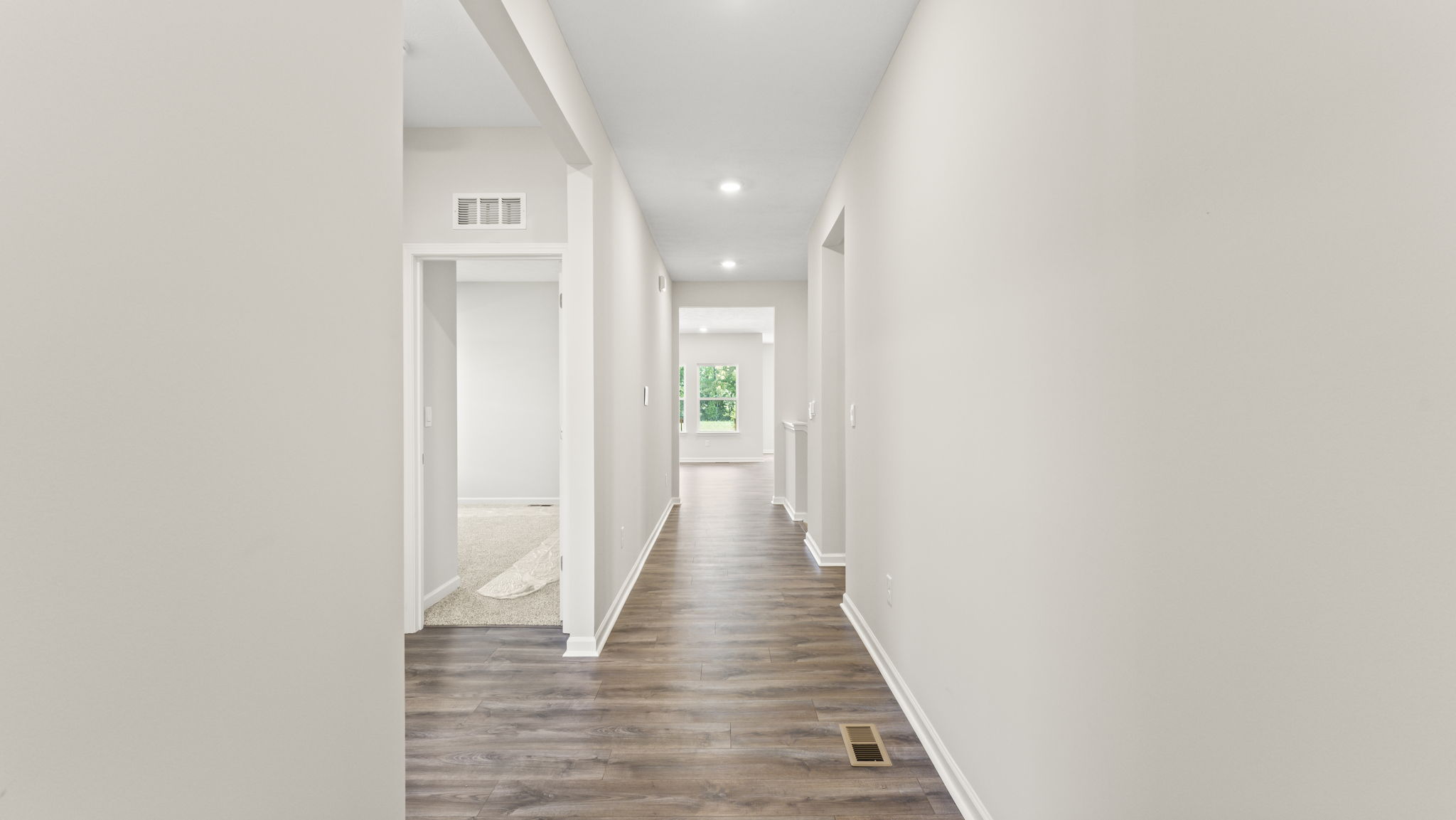 Hallway into kitchen