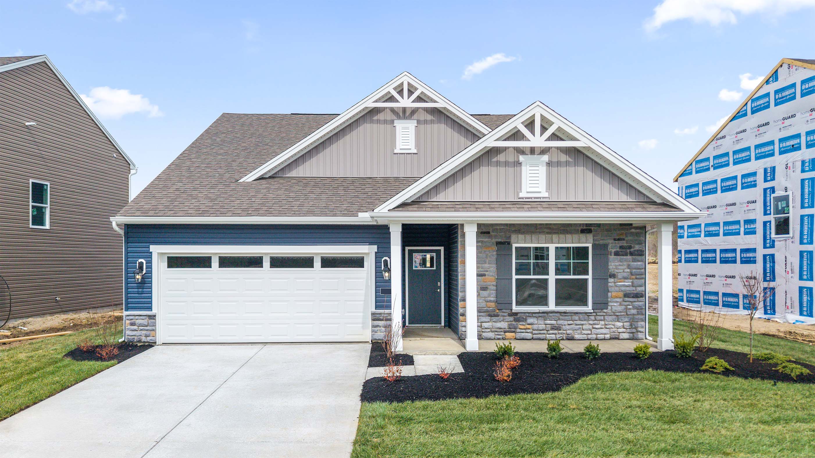 Exterior of a newcastle plan home