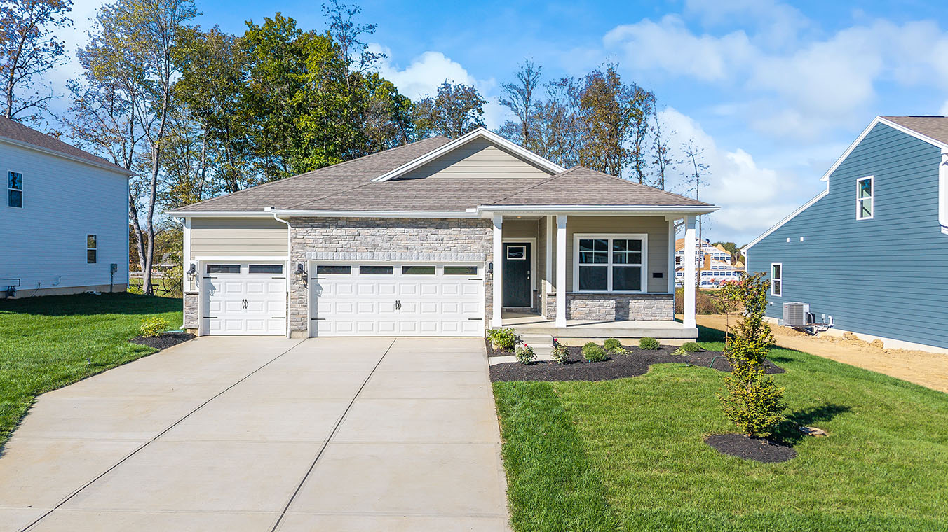Exterior of a Fairfax plan home