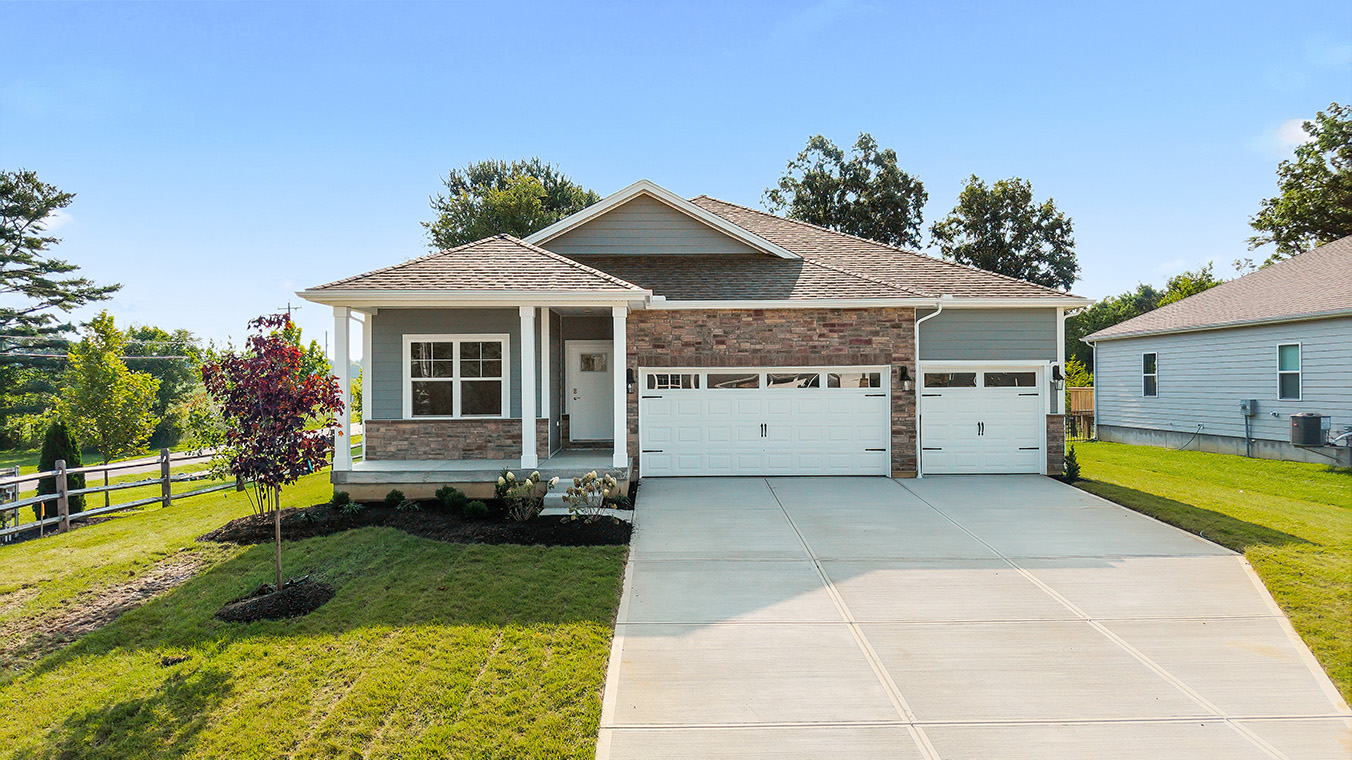 Exterior rof a Fairfax plan home