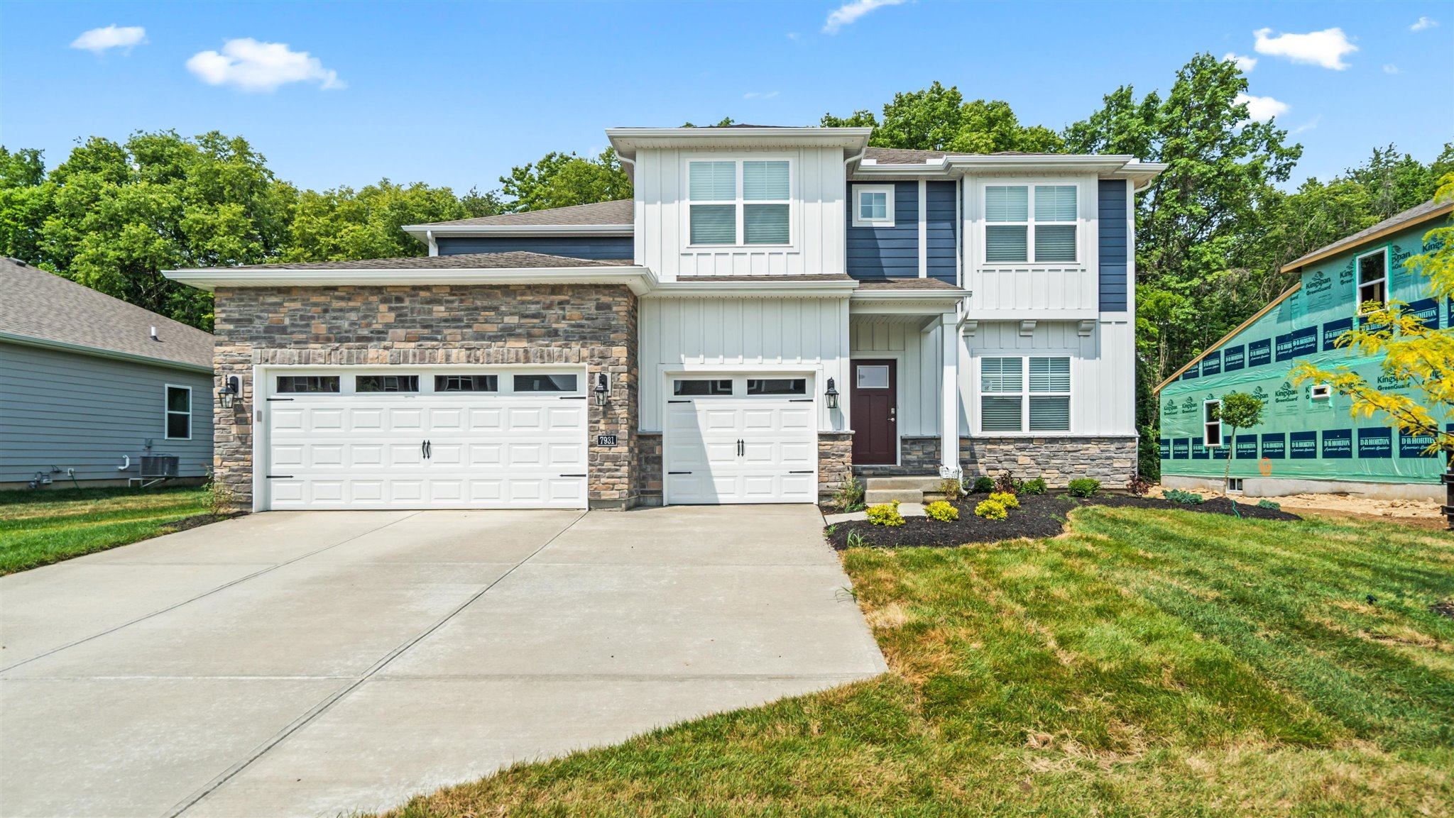 Exterior of a Johnstown plan home