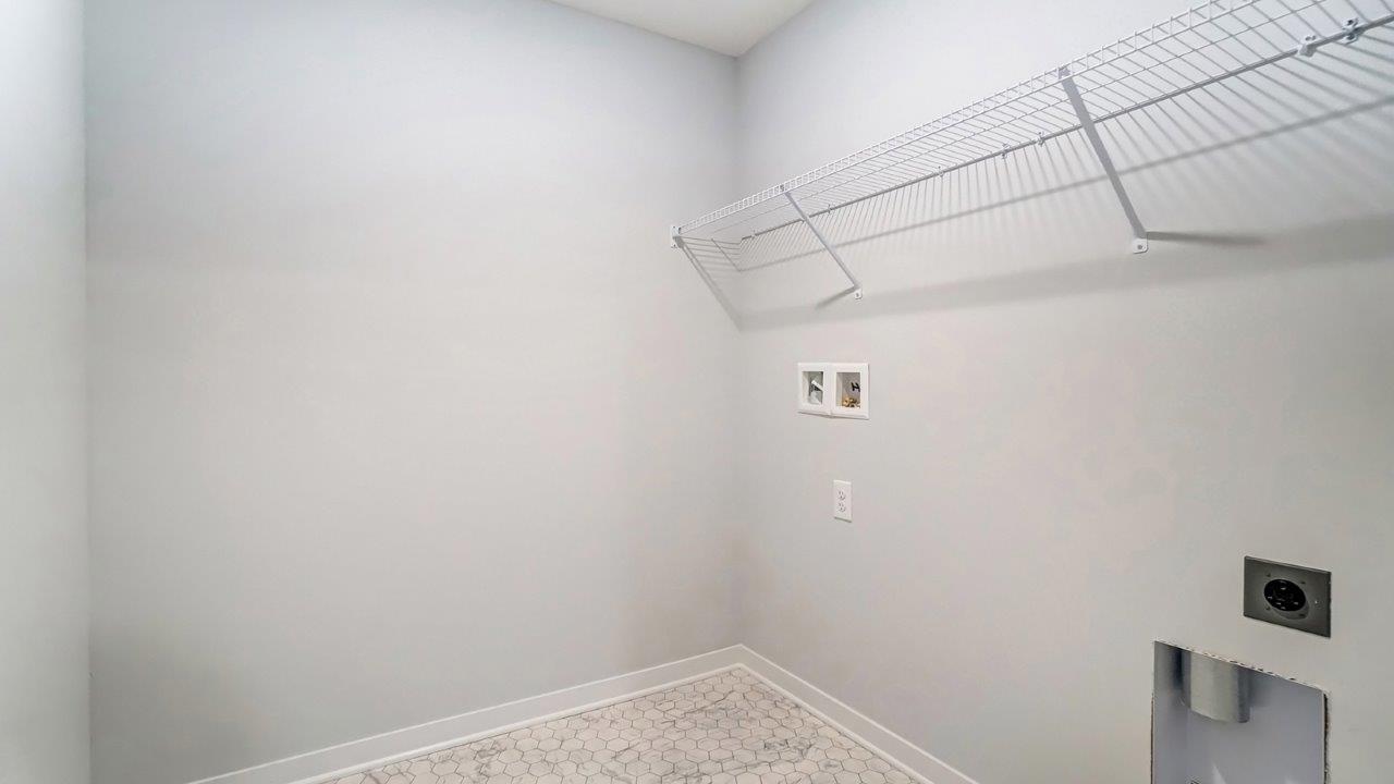 Interior laundry room