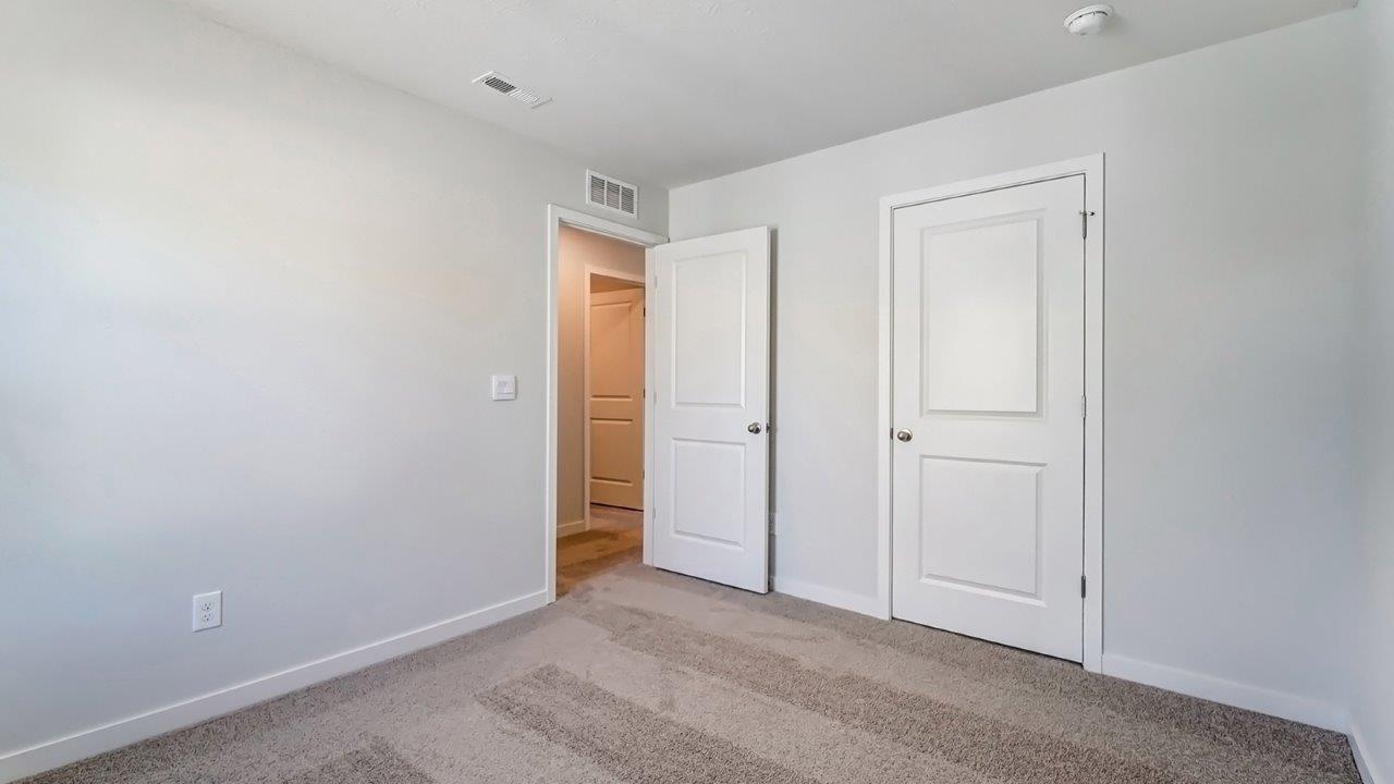 Interior bedroom with closet