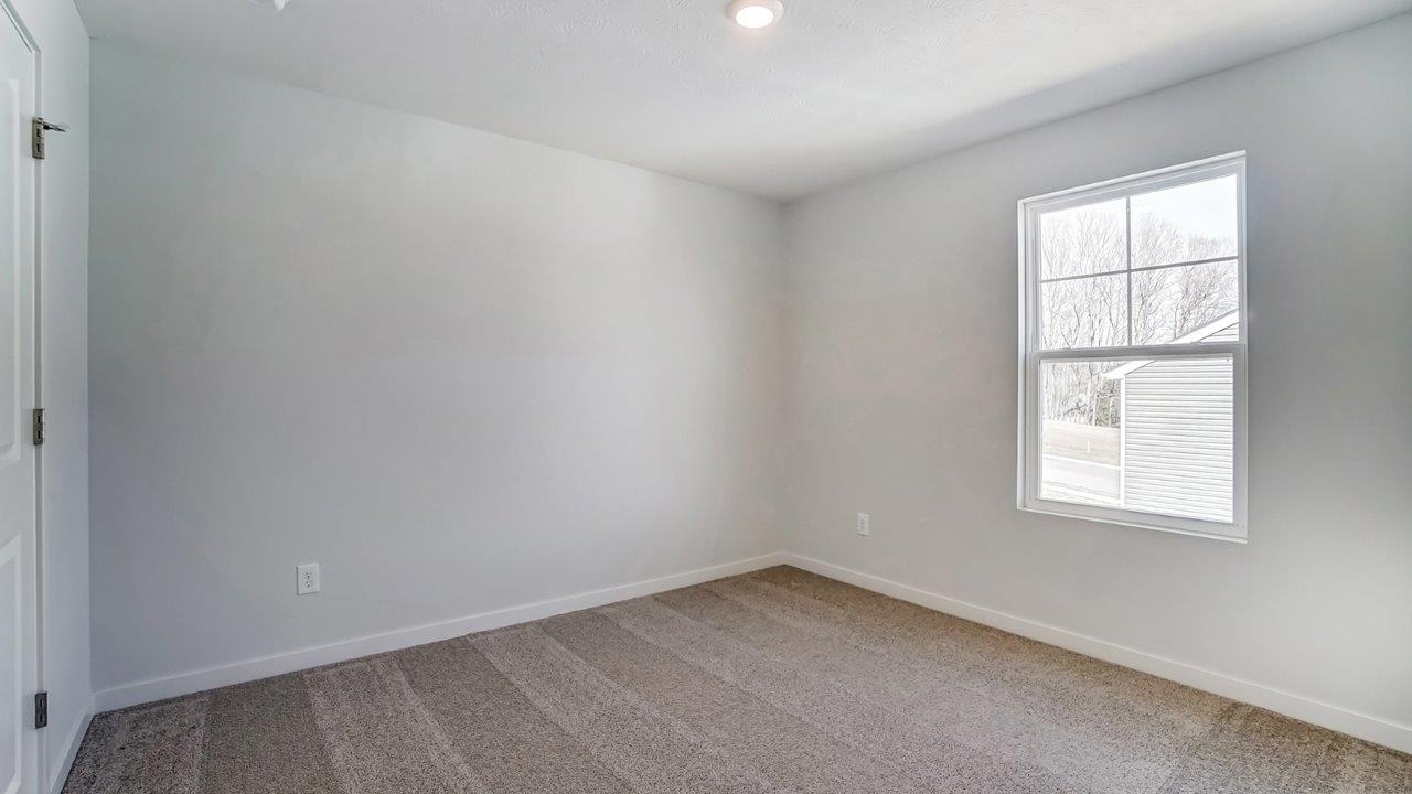 Interior bedroom with a window