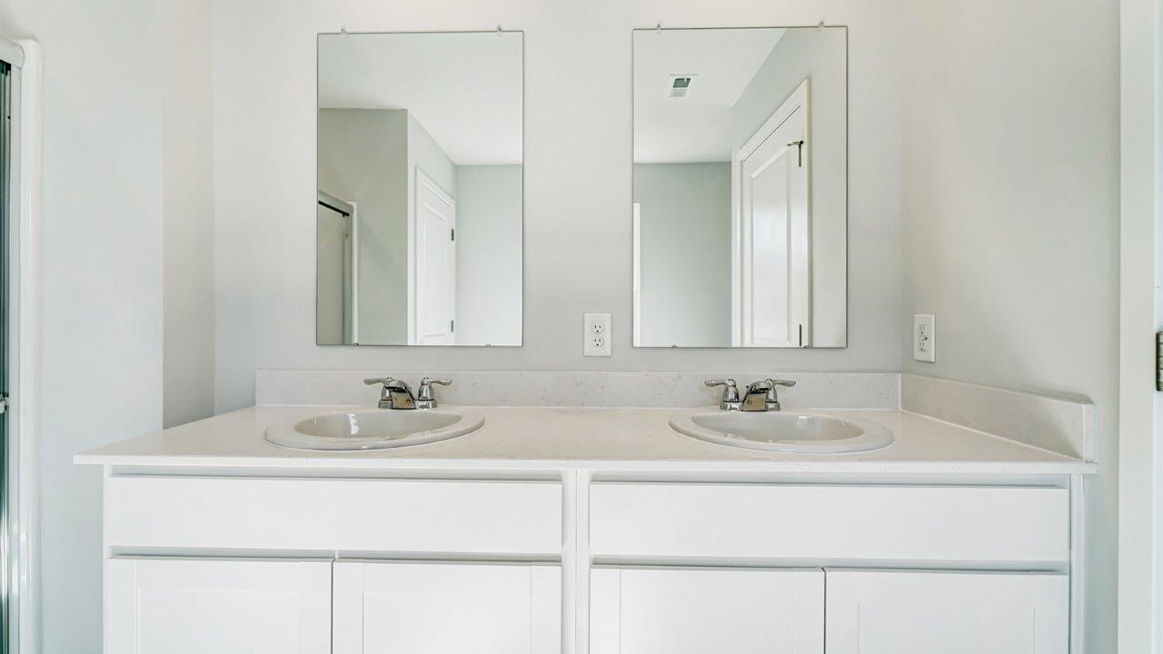 Interior double sink